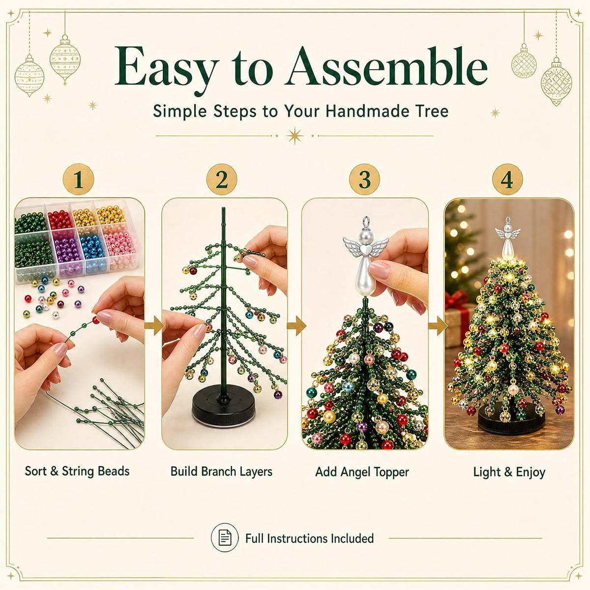 Crystal Beaded Christmas Tree ✨🎄