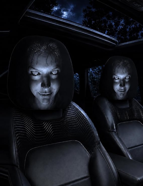 Scary Ghost Headrest Covers