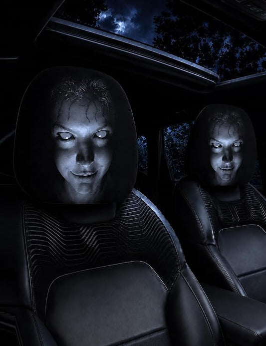 Scary Ghost Headrest Covers