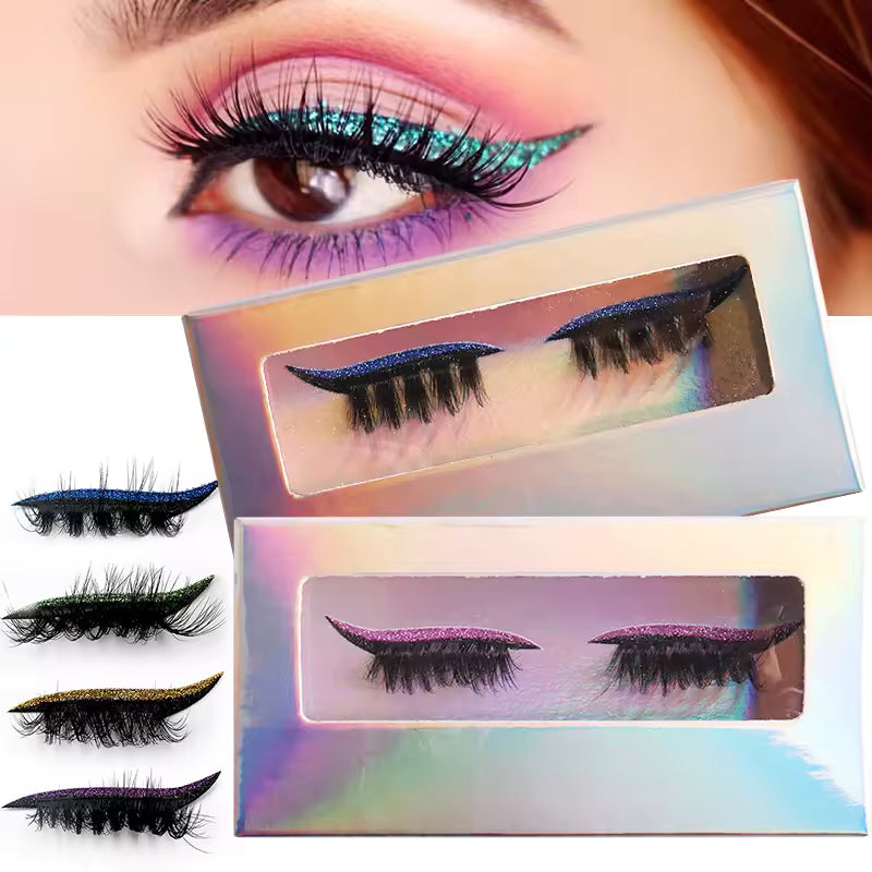 GlamLash Reusable Glitter Eyeliner False Lashes