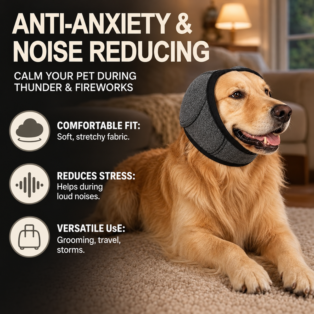 CalmPup – Dog Calming Ear Wrap