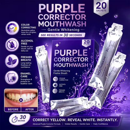 Breath Fresh Mint Purple Mouthwash
