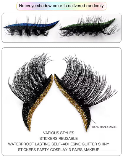GlamLash Reusable Glitter Eyeliner False Lashes