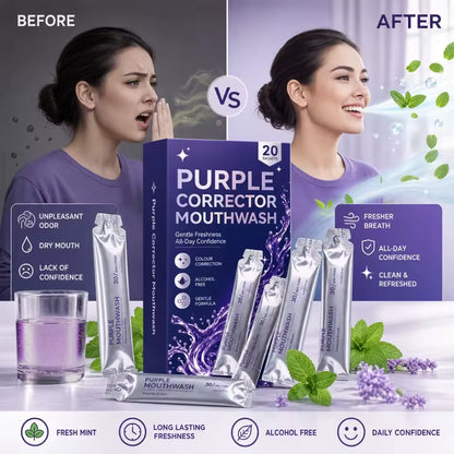 Breath Fresh Mint Purple Mouthwash