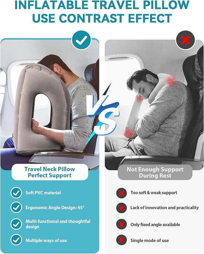 Inflatable Travel Pillow