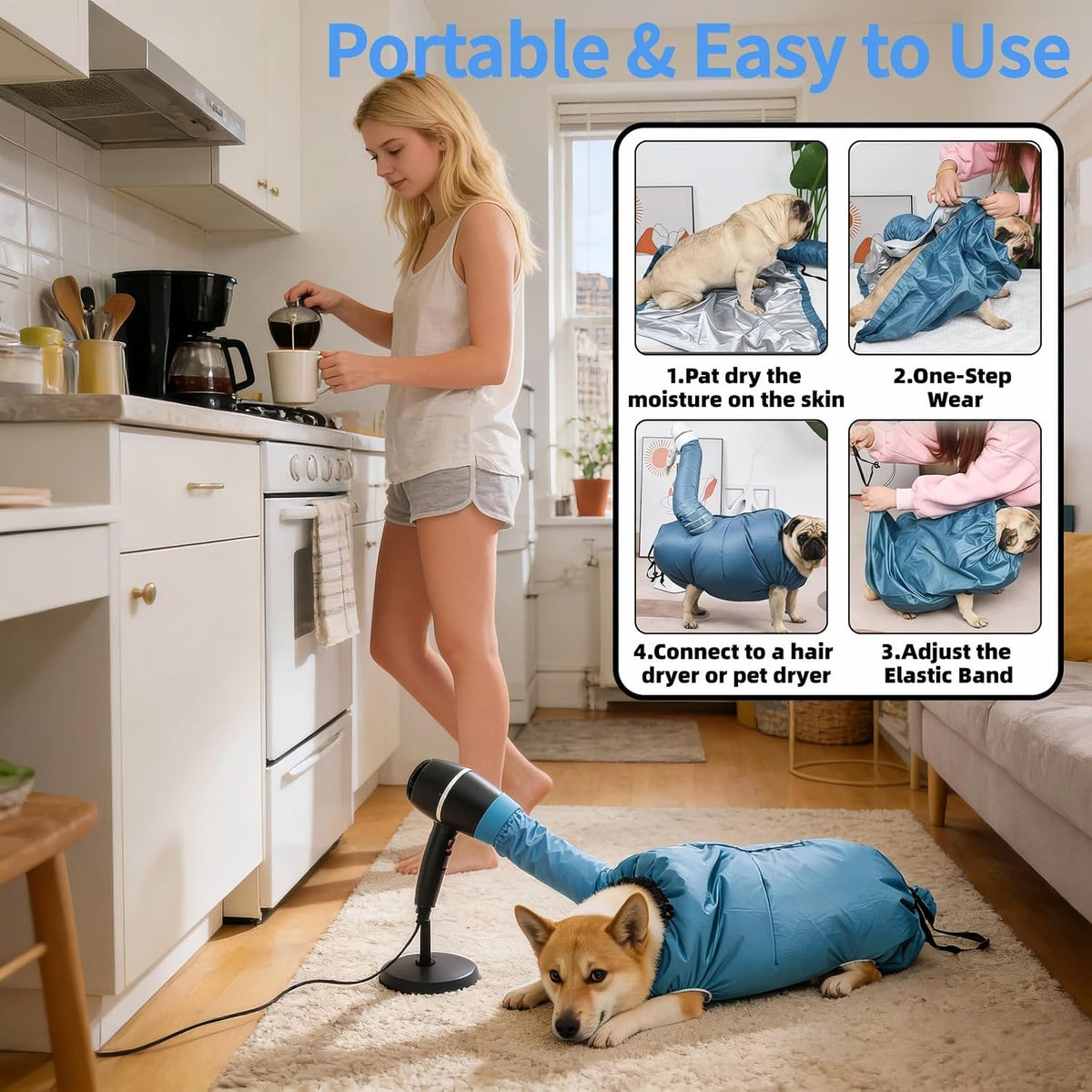 DryPup™ 360° Dog Drying Bag