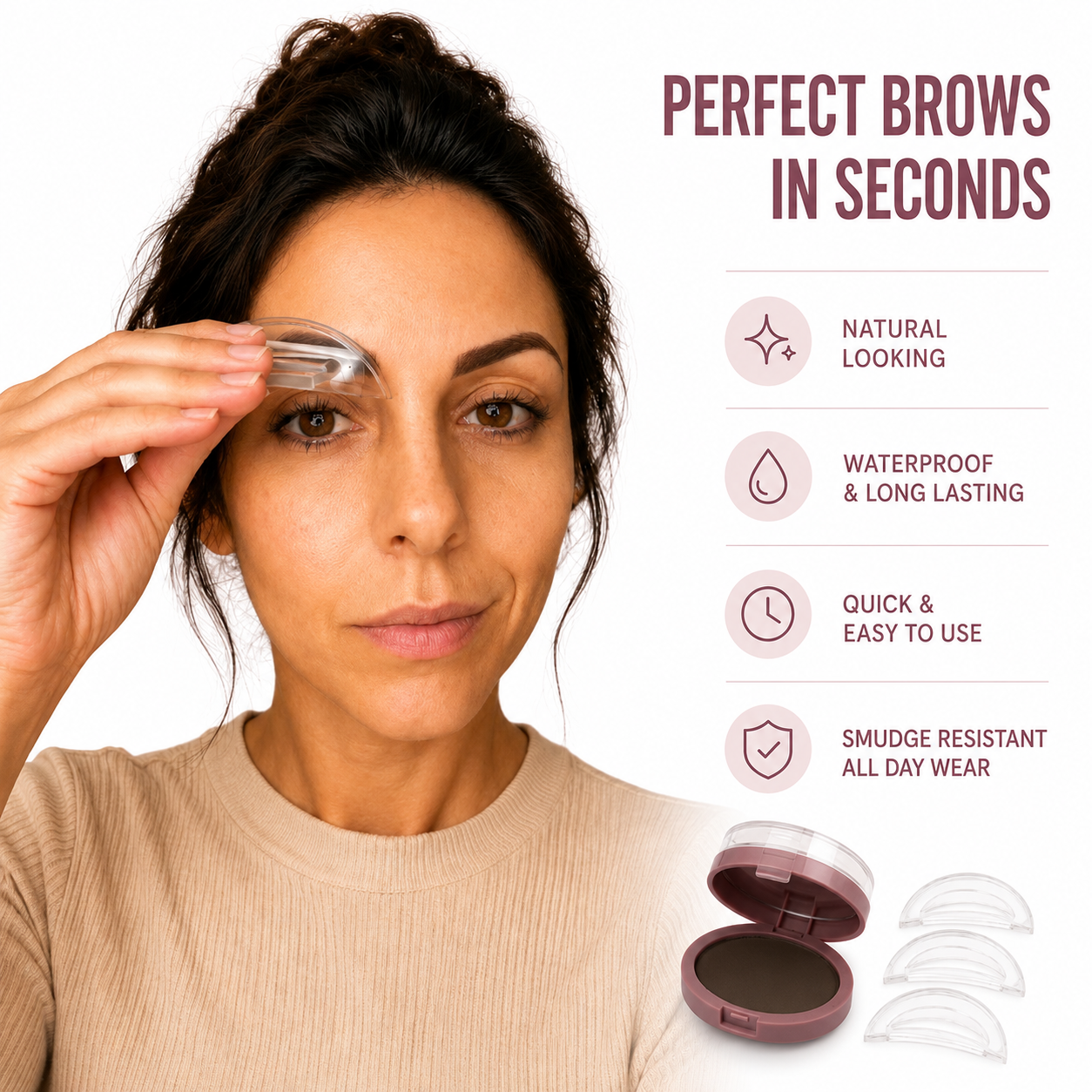 Eyebrow Stamp Kit - Fuller Natural Brows in Seconds