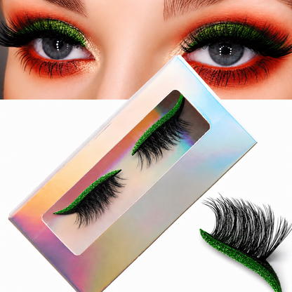 GlamLash Reusable Glitter Eyeliner False Lashes