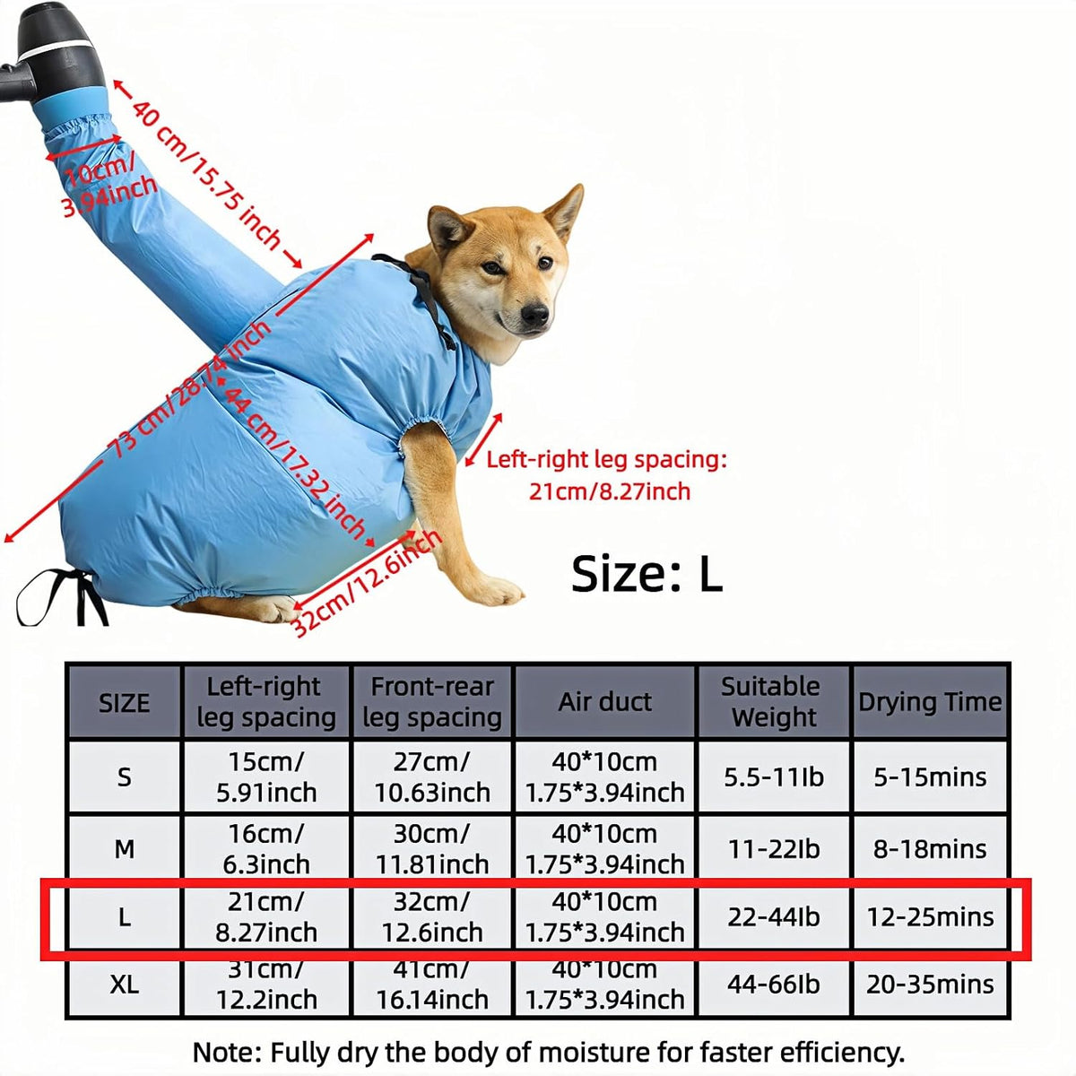 DryPup™ 360° Dog Drying Bag
