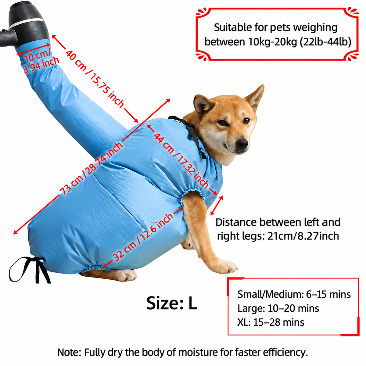 DryPup™ 360° Dog Drying Bag